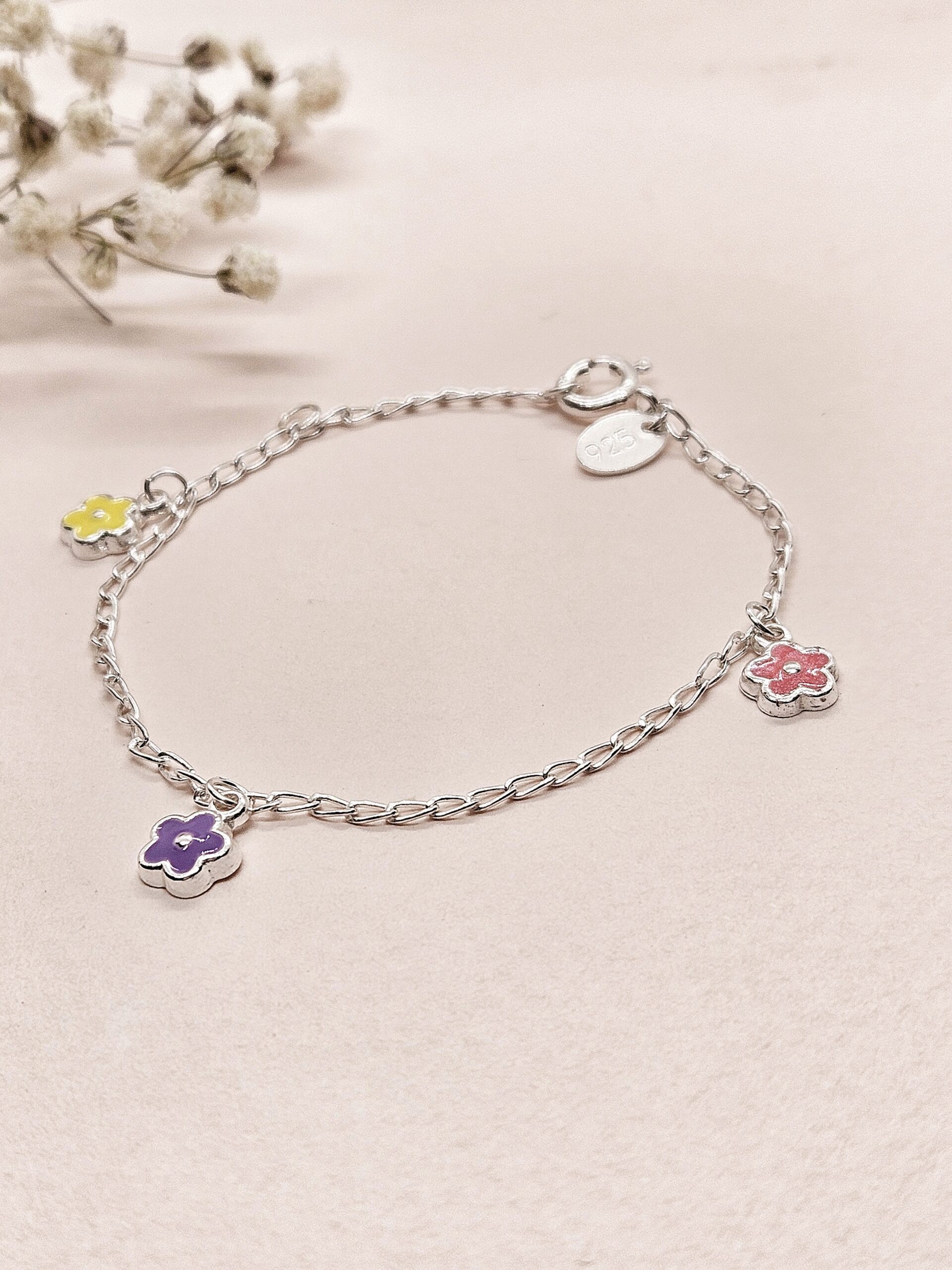 Pulsera Flower, Plata 925