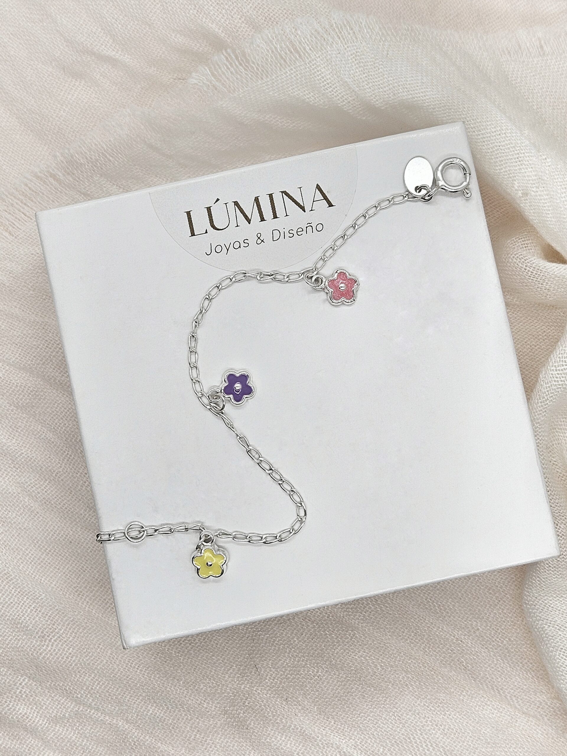 Pulsera Flower, Plata 925